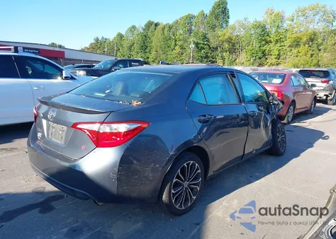 2014 Toyota Corolla S Plus from USA, damaged, VIN 5YFBURHE6EP127351